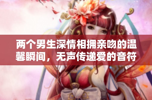 两个男生深情相拥亲吻的温馨瞬间，无声传递爱的音符