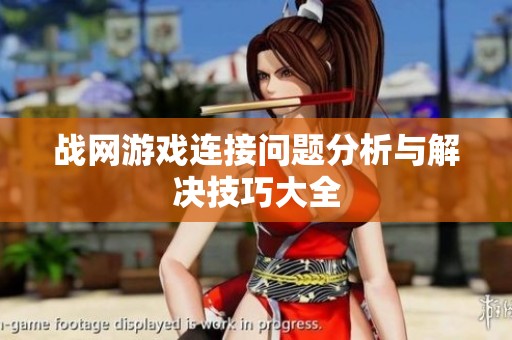 战网游戏连接问题分析与解决技巧大全