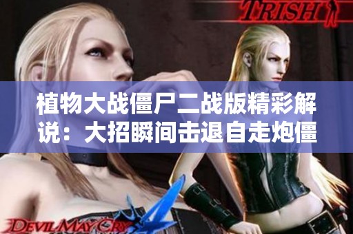 植物大战僵尸二战版精彩解说：大招瞬间击退自走炮僵尸