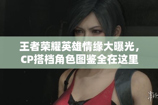 王者荣耀英雄情缘大曝光，CP搭档角色图鉴全在这里