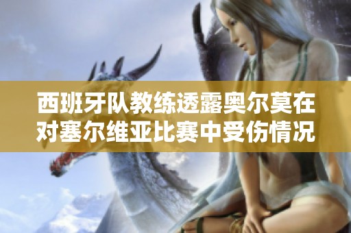西班牙队教练透露奥尔莫在对塞尔维亚比赛中受伤情况不明