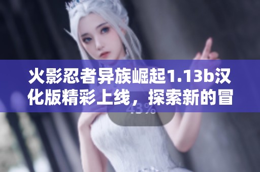 火影忍者异族崛起1.13b汉化版精彩上线，探索新的冒险之旅