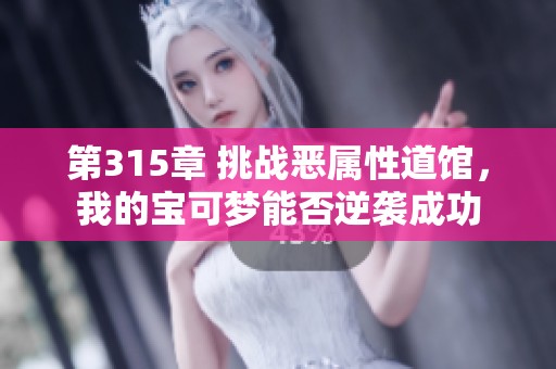 第315章 挑战恶属性道馆，我的宝可梦能否逆袭成功