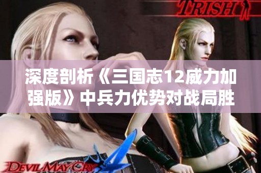 深度剖析《三国志12威力加强版》中兵力优势对战局胜负的决定性影响