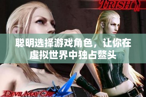聪明选择游戏角色，让你在虚拟世界中独占鳌头