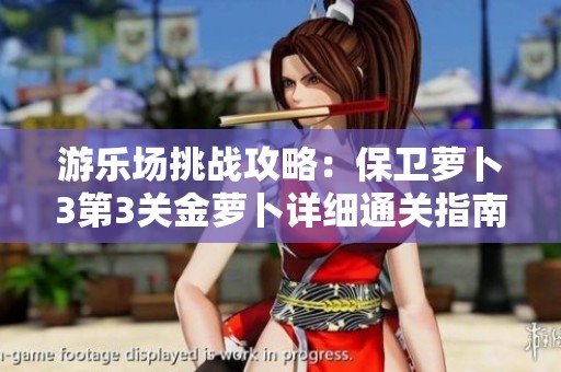 游乐场挑战攻略：保卫萝卜3第3关金萝卜详细通关指南