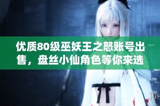 优质80级巫妖王之怒账号出售，盘丝小仙角色等你来选