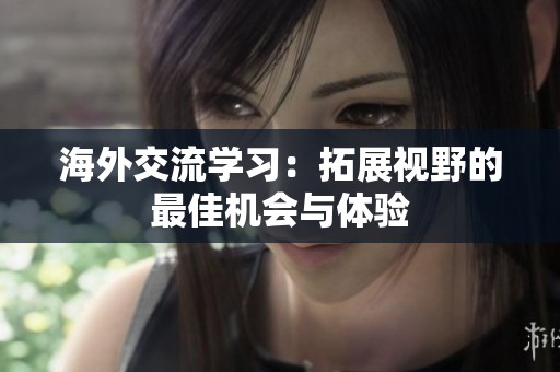 海外交流学习：拓展视野的最佳机会与体验