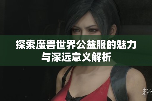 探索魔兽世界公益服的魅力与深远意义解析