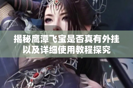 揭秘鹰潭飞宝是否真有外挂以及详细使用教程探究