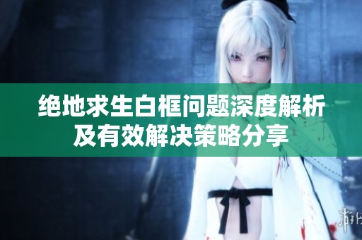绝地求生白框问题深度解析及有效解决策略分享