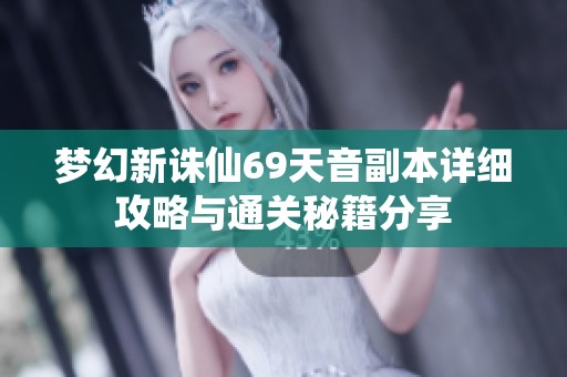 梦幻新诛仙69天音副本详细攻略与通关秘籍分享