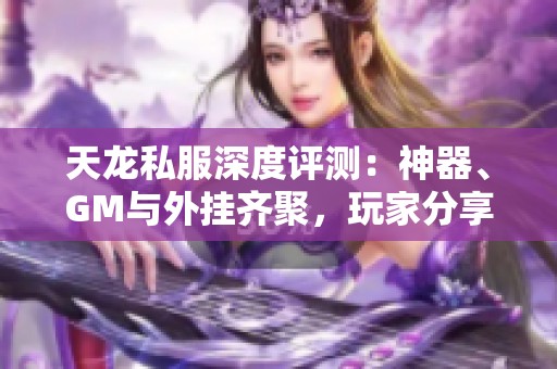 天龙私服深度评测：神器、GM与外挂齐聚，玩家分享体验心得