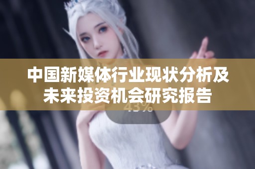中国新媒体行业现状分析及未来投资机会研究报告