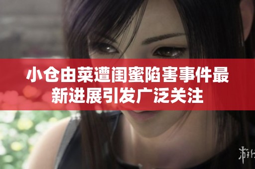 小仓由菜遭闺蜜陷害事件最新进展引发广泛关注
