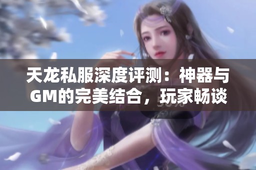 天龙私服深度评测：神器与GM的完美结合，玩家畅谈游戏体验