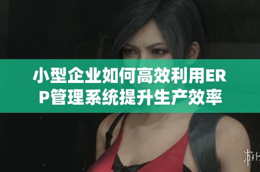 小型企业如何高效利用ERP管理系统提升生产效率