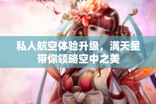 私人航空体验升级，满天星带你领略空中之美
