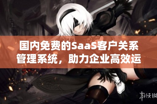 国内免费的SaaS客户关系管理系统，助力企业高效运营