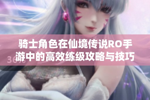 骑士角色在仙境传说RO手游中的高效练级攻略与技巧分析