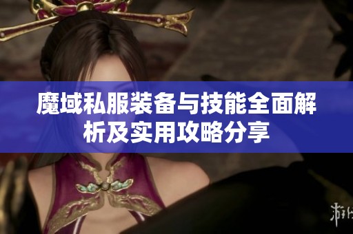 魔域私服装备与技能全面解析及实用攻略分享