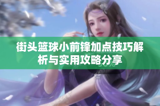 街头篮球小前锋加点技巧解析与实用攻略分享