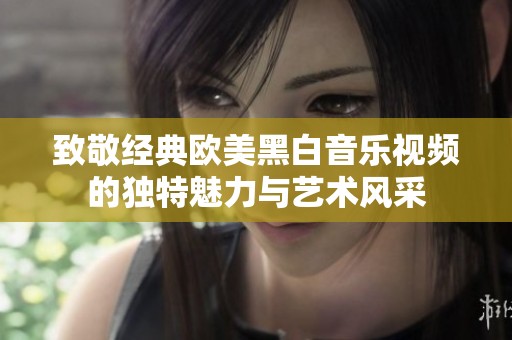 致敬经典欧美黑白音乐视频的独特魅力与艺术风采