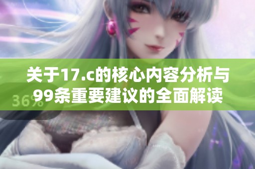关于17.c的核心内容分析与99条重要建议的全面解读
