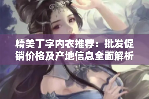 精美丁字内衣推荐：批发促销价格及产地信息全面解析
