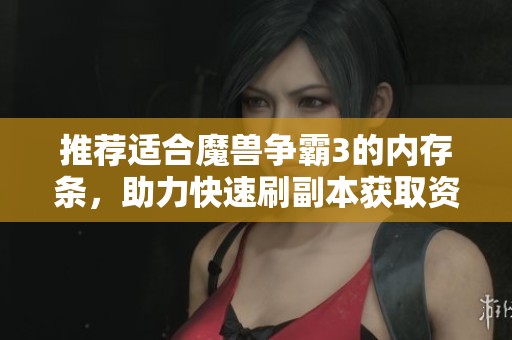 推荐适合魔兽争霸3的内存条，助力快速刷副本获取资源