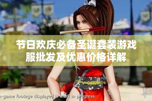 节日欢庆必备圣诞套装游戏服批发及优惠价格详解