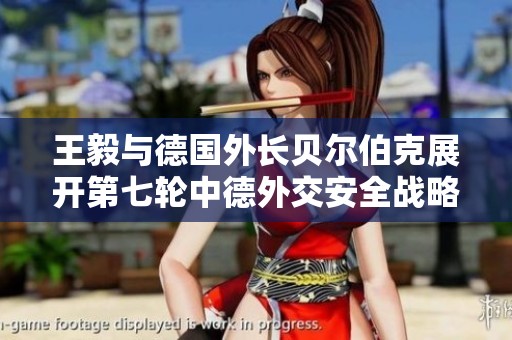 王毅与德国外长贝尔伯克展开第七轮中德外交安全战略对话