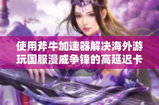 使用斧牛加速器解决海外游玩国服漫威争锋的高延迟卡顿问题的方法与技巧