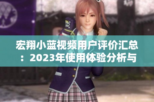 宏翔小蓝视频用户评价汇总：2023年使用体验分析与反馈