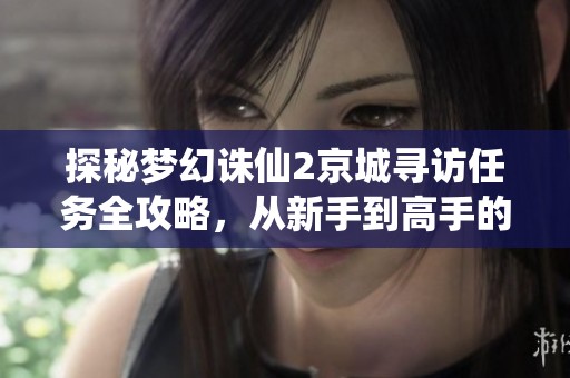 探秘梦幻诛仙2京城寻访任务全攻略，从新手到高手的必看指南