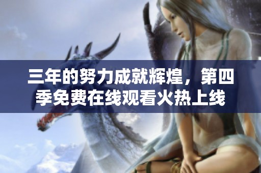 三年的努力成就辉煌，第四季免费在线观看火热上线