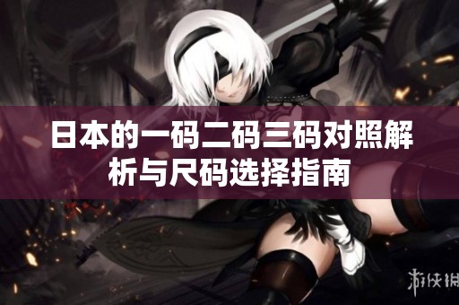 日本的一码二码三码对照解析与尺码选择指南