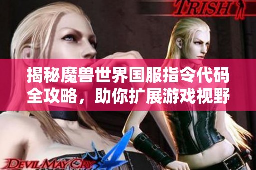 揭秘魔兽世界国服指令代码全攻略，助你扩展游戏视野与玩法体验