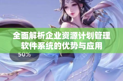 全面解析企业资源计划管理软件系统的优势与应用