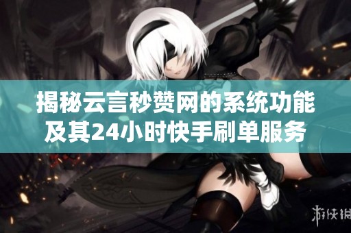 揭秘云言秒赞网的系统功能及其24小时快手刷单服务的实用性分析