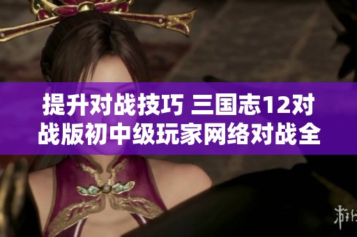 提升对战技巧 三国志12对战版初中级玩家网络对战全面指南与策略分享