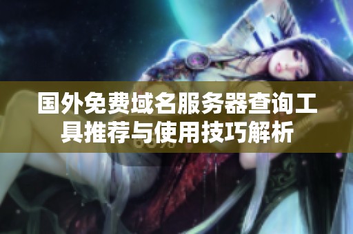 国外免费域名服务器查询工具推荐与使用技巧解析