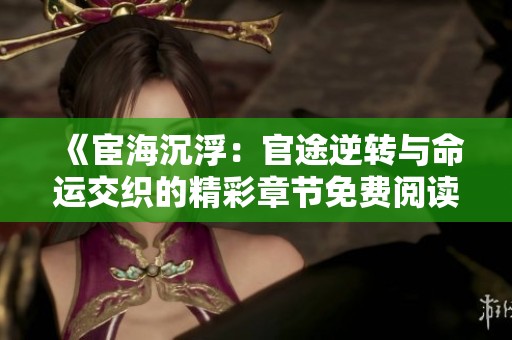 《宦海沉浮：官途逆转与命运交织的精彩章节免费阅读》