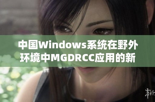 中国Windows系统在野外环境中MGDRCC应用的新探索与实践
