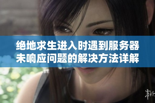 绝地求生进入时遇到服务器未响应问题的解决方法详解