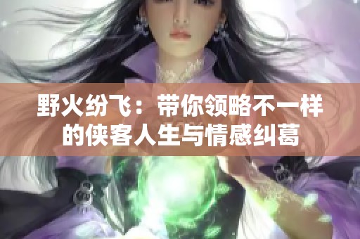 野火纷飞：带你领略不一样的侠客人生与情感纠葛