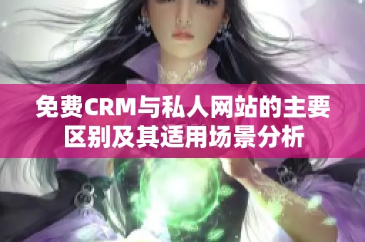 免费CRM与私人网站的主要区别及其适用场景分析