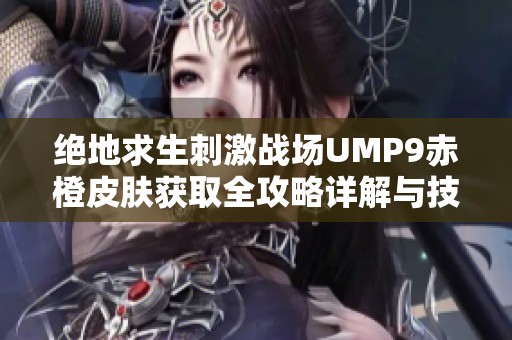 绝地求生刺激战场UMP9赤橙皮肤获取全攻略详解与技巧分享 绝地求生刺激战场UMP9赤橙皮肤获取全攻略详解与技巧分享