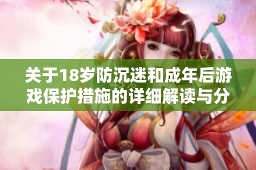 关于18岁防沉迷和成年后游戏保护措施的详细解读与分析
