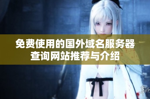 免费使用的国外域名服务器查询网站推荐与介绍